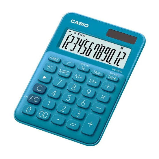 الة حاسبة رقمية كاسيو، MS-20UC-BU-N-DC - ازرق