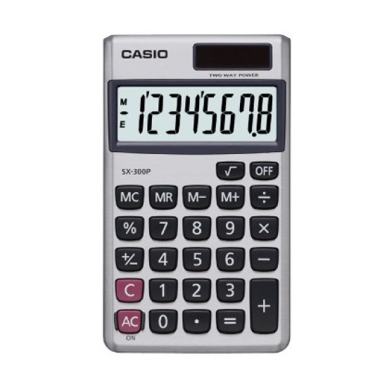 الة حاسبة رقمية كاسيو، SX-300P-W-DP - رمادي الة حاسبة رقمية كاسيو، SX-300P-W-DP - رمادي