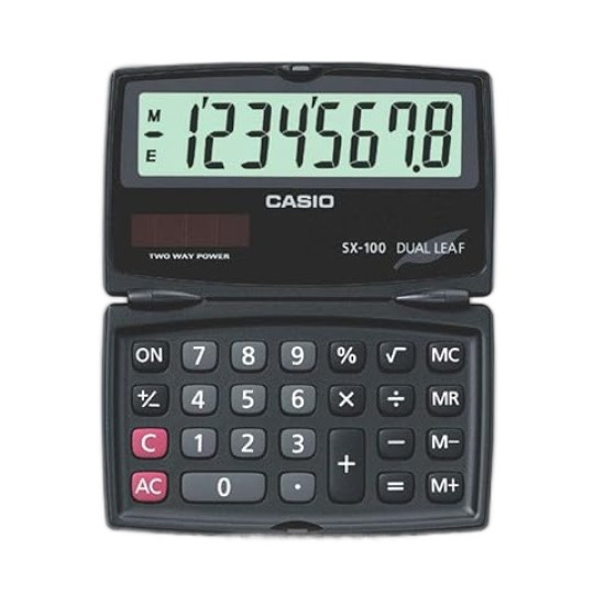 الة حاسبة رقمية كاسيو، SX-100-W-DH - اسود