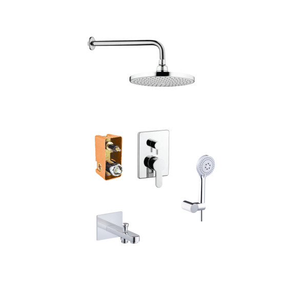 Purity Concealed Bath Mixer KIT, PU15490711 - Silver