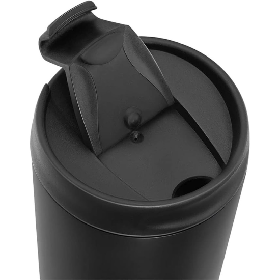 تانك مج حراري ستانلس 450 مل اسود Tank Me-Stainless Steel-450ml Flip Cap -Black